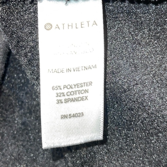 Athleta Women's Tunic S Black Sweatshirt or Mini Dress Side Zip Neck Pullover - Picture 14 of 14